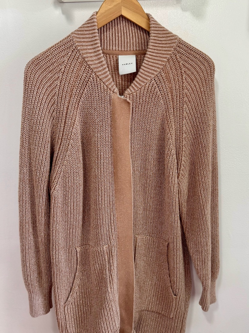 Varley Open-Front Maybelle Knit Jacket/ Oversized Sweater